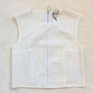 7 For All Mankind Eyelet Shell